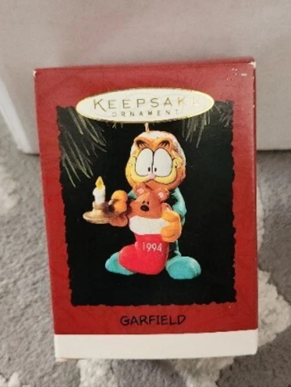 Hallmark Keepsake Vintage 1994 Christmas Ornament Garfield in Box ~Mint